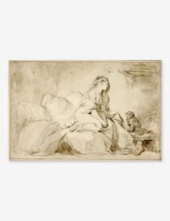 Oh! IF Only He Were As Faithful To Me Wall Art By Jean-Honoré Fragonard, Original Work Held By The J. Paul Getty Museum -Home Furnishings oh if only he were as faithful to me