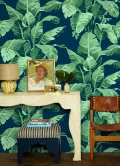 Pacifico Palm Peel + Stick Wallpaper By Nathan Turner -Home Furnishings pacifico palm removable wallpaper by nathan turner indigo 1 33b5cbc4 d136 4341 b212 16d1d8fa02e1