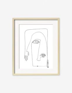 Picasso Print By Damienne Merlina -Home Furnishings picasso natural frame 1