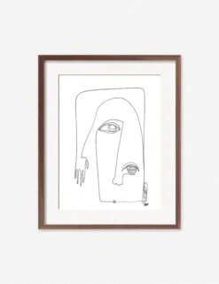 Picasso Print By Damienne Merlina -Home Furnishings picasso walnut frame 1