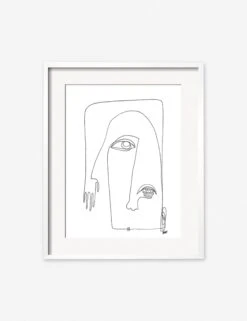 Picasso Print By Damienne Merlina -Home Furnishings picasso white frame 1