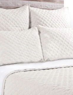 Hampton Quilted Coverlet By Pom Pom At Home -Home Furnishings pom pom at home hampton coverlet cream 1