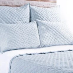 Hampton Quilted Sham By Pom Pom At Home 20 Hampton Quilted Sham By Pom Pom At Home -Home Furnishings pom pom at home hampton sham ocean 1