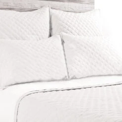 Hampton Quilted Sham By Pom Pom At Home 22 Hampton Quilted Sham By Pom Pom At Home -Home Furnishings pom pom at home hampton sham white 1