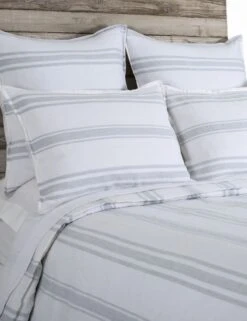 Jackson Linen Duvet By Pom Pom At Home -Home Furnishings pom pom at home jackson duvet white and ocean 3