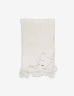 Riley Knit Throw By Pom Pom At Home -Home Furnishings pom pom at home riley throw antique white 2