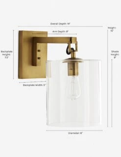 Parrish Sconce By Arteriors -Home Furnishings reveka sconce gold 2 1564991625 2