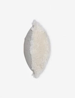 Samaire Shearling Lumbar Pillow -Home Furnishings shortwool curly 11x22 eggshell a04500277 3